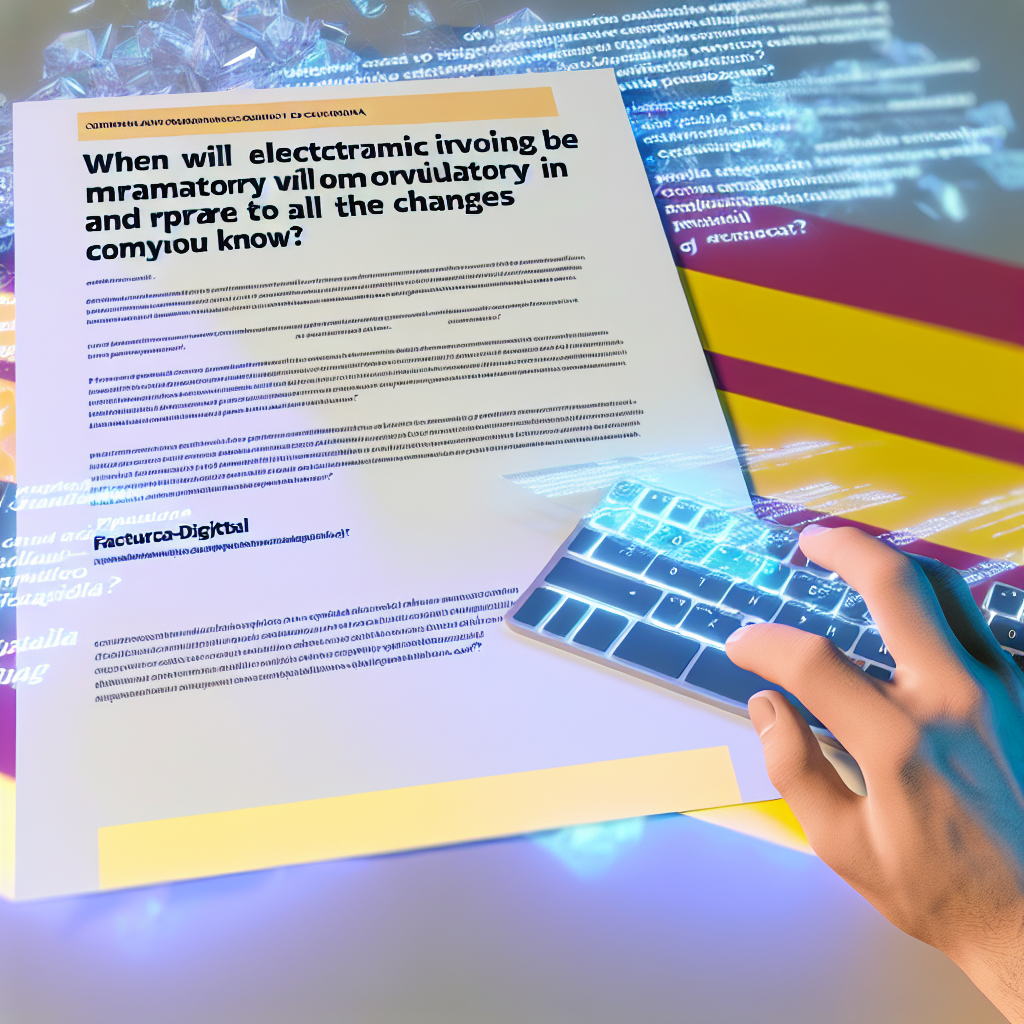Quan serà obligatòria la factura electrònica? → Tot el que cal saber! ≫